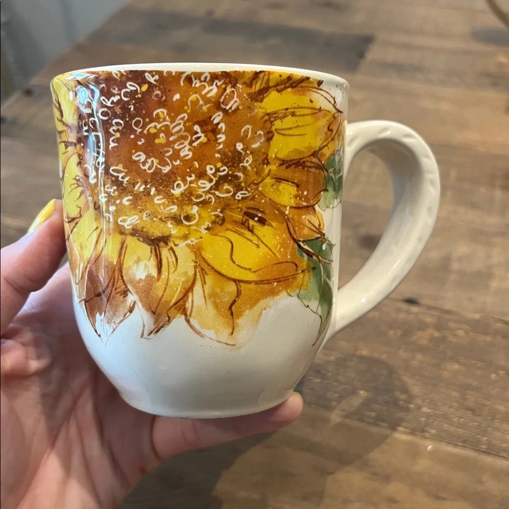 PIER 1 imports - sunflower blooms mug